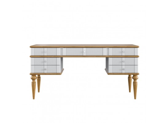 Стол письменный "Рандеву" 007 (белый, серый) в Каменске-Уральском