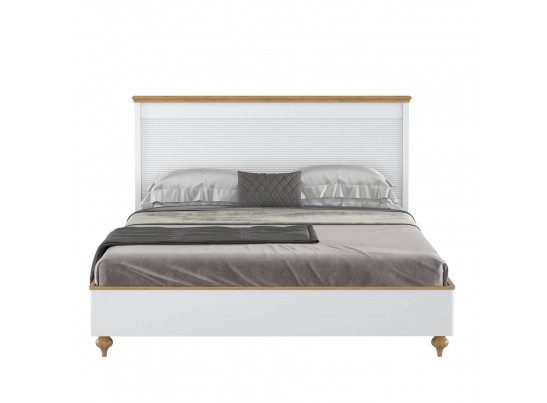 Кровать "Рандеву" 180 (белый, серый) в Каменске-Уральском