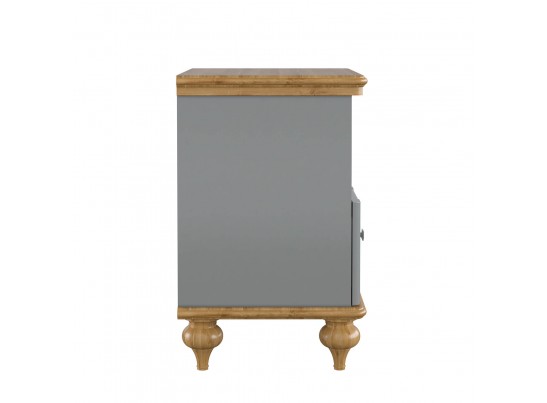 Тумба прикроватная "Рандеву" 01 (белый, серый) в Каменске-Уральском