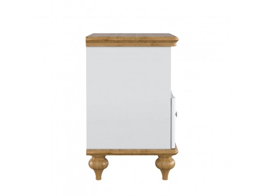 Тумба прикроватная "Рандеву" 01 (белый, серый) в Каменске-Уральском