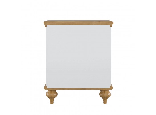 Тумба прикроватная "Рандеву" 01 (белый, серый) в Каменске-Уральском