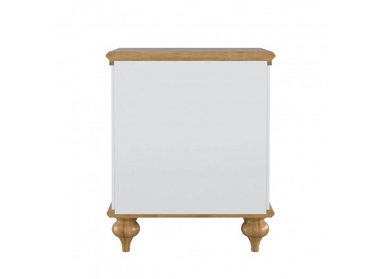 Тумба прикроватная "Рандеву" 02 (белый, серый) в Каменске-Уральском