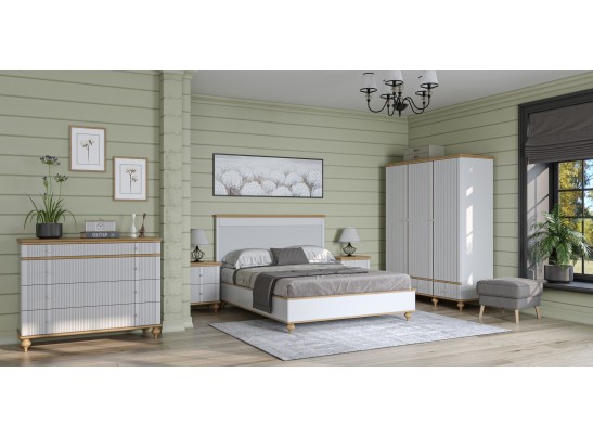 Комод "Рандеву" 04 (белый, серый) в Каменске-Уральском