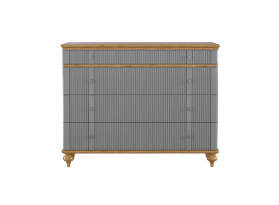 Комод "Рандеву" 04 (белый, серый) в Каменске-Уральском