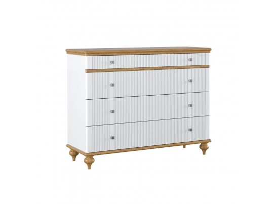 Комод "Рандеву" 04 (белый, серый) в Каменске-Уральском