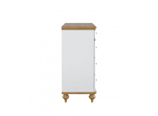 Комод "Рандеву" 04 (белый, серый) в Каменске-Уральском