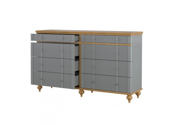 Комод "Рандеву" 08 (белый, серый) в Каменске-Уральском