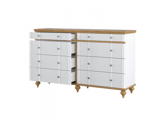 Комод "Рандеву" 08 (белый, серый) в Каменске-Уральском