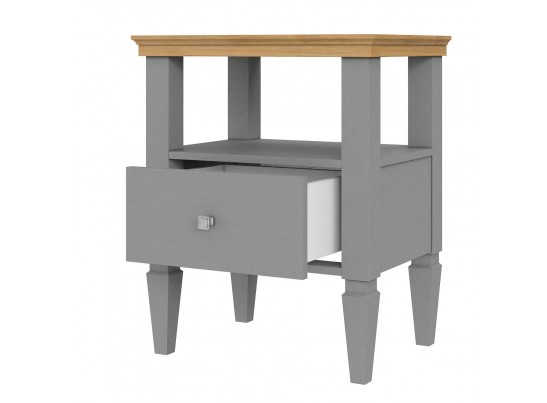 2.1.3 Тумба прикроватная "Ольса" 01 (серый 7042/антик 24) в Каменске-Уральском