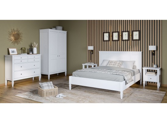 4.1.1 Шкаф для одежды "Ольса" 02 (белый лак) в Каменске-Уральском