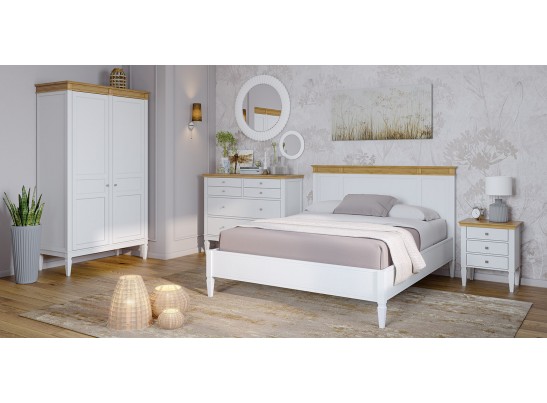 4.1.2 Шкаф для одежды "Ольса" 02 (белый лак/антик 24) в Каменске-Уральском