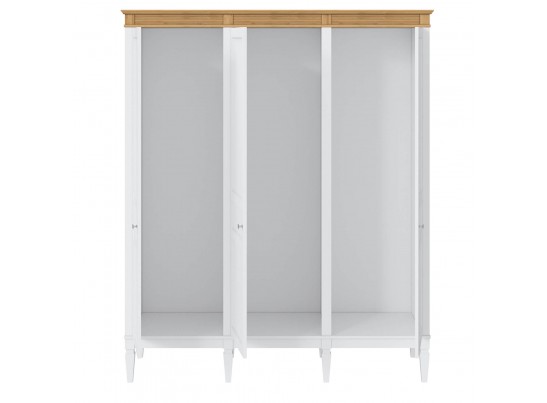 4.2.2 Шкаф для одежды "Ольса" 03 (белый лак/антик 24) в Каменске-Уральском
