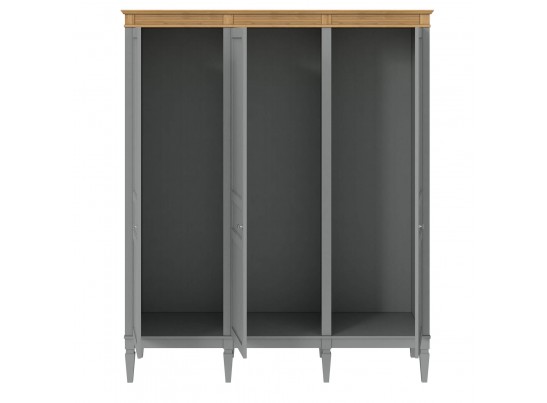 4.2.3 Шкаф для одежды "Ольса" 03 (серый 7042/антик 24) в Каменске-Уральском