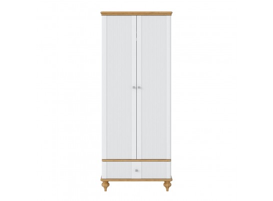 Шкаф для одежды "Рандеву" 21 (белый, серый) в Каменске-Уральском
