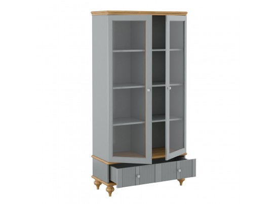 Шкаф для посуды "Рандеву" 21 (сосна) серый