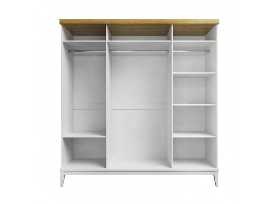 Шкаф для одежды «Бон Вояж» 40 Белый лак в Каменске-Уральском