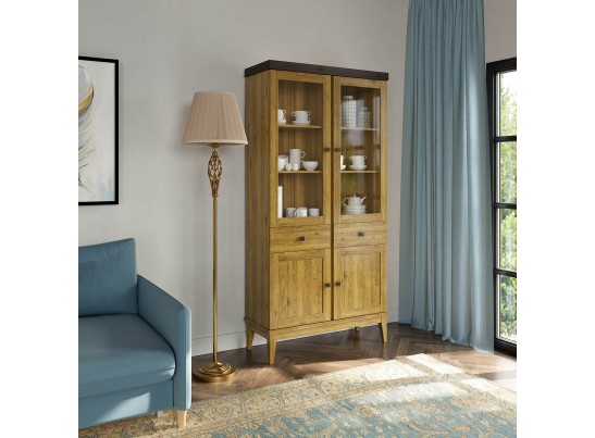 Шкаф для посуды «Бон Вояж» 222 антик в Каменске-Уральском