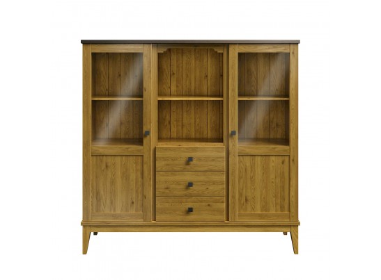 Шкаф для посуды «Бон Вояж» 203-150 антик в Каменске-Уральском