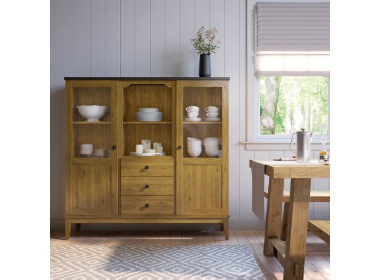 Шкаф для посуды «Бон Вояж» 203-150 антик в Каменске-Уральском