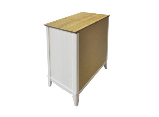 Комод с 4 ящиками 022 Пенни белый воск/антик 24