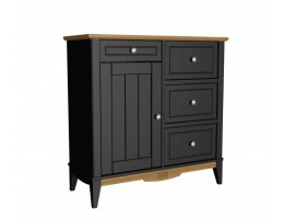 Комод 113 для прихожей Пенни блэк/антик 24 
