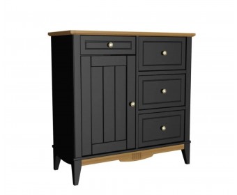 Комод 113 для прихожей Пенни блэк/антик 24 