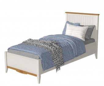 Кровать односпальная 90х200 Пенни белый/антик 24