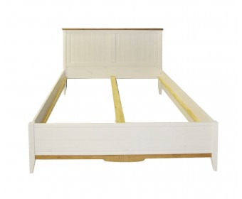 Кровать двуспальная 160х200 Пенни белый воск/антик 24