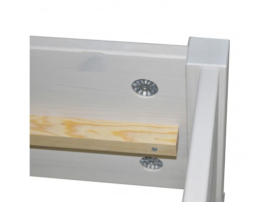 Кровать двуспальная 160х200 Пенни белый воск/антик 24