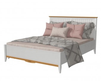 Кровать двуспальная 160х200 Пенни белый воск/антик 24