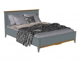 Кровать двуспальная 160х200 Пенни серый 7046/антик 24