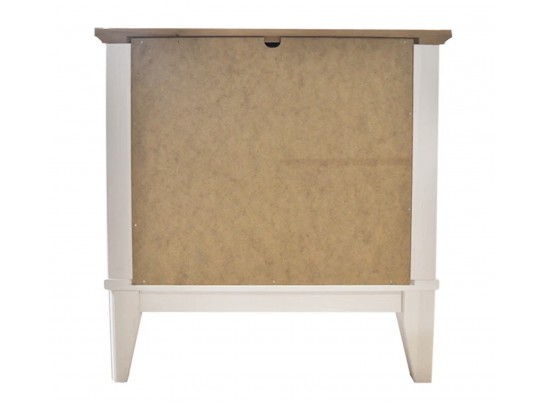 Тумба прикроватная Пенни белый воск/антик 24