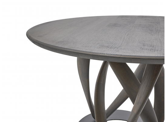 Стол обеденный "Инфинити одиночный" круглая деревянная столешница в Каменске-Уральском