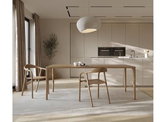 Стол из массива дуба «Милина» цельный