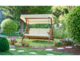  Качели Paris бежевые с подушками