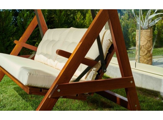 Качели Paris бежевые с подушками в Каменске-Уральском