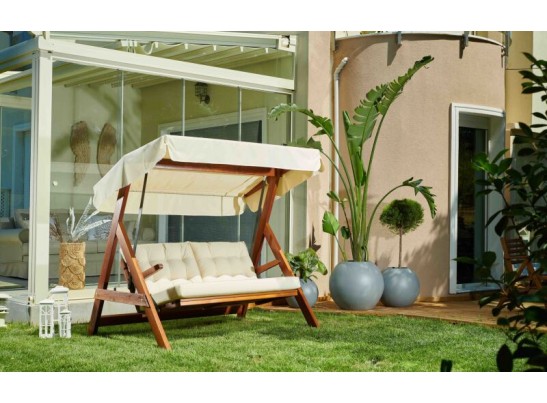 Качели Paris бежевые с подушками в Каменске-Уральском