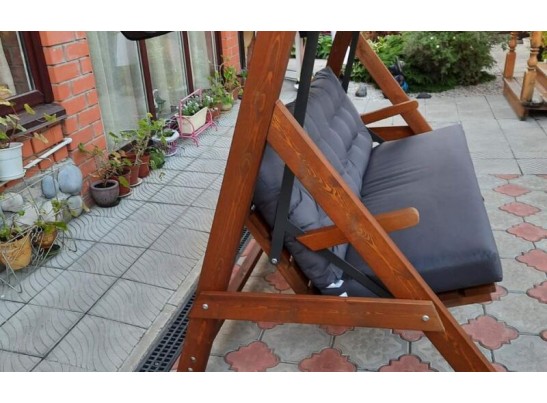 Качели Paris серые с подушками в Каменске-Уральском