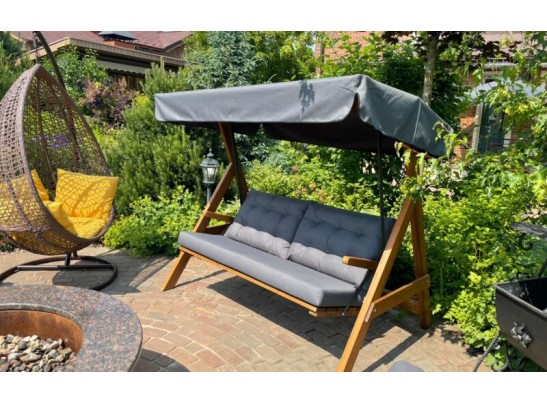 Качели Paris серые с подушками в Каменске-Уральском