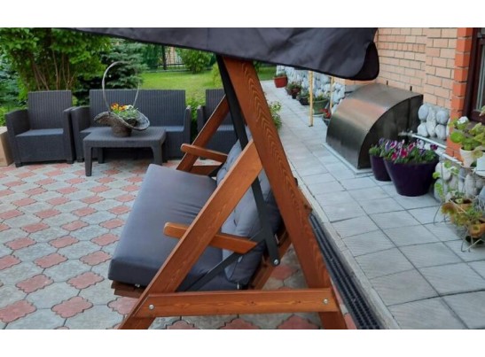 Качели Paris серые с подушками в Каменске-Уральском