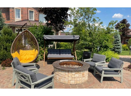 Качели Paris серые с подушками в Каменске-Уральском