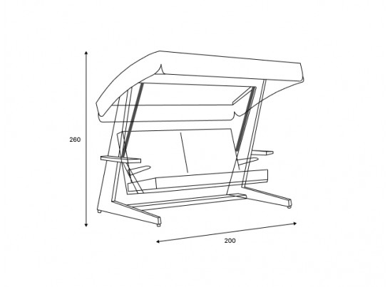 Премиальные 4-местные качели Luna Deluxe в Каменске-Уральском