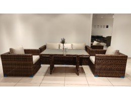 Комплект мебели KARL с обеденным столом (коричневый)