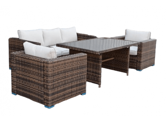 Комплект мебели KARL с обеденным столом (коричневый) в Каменске-Уральском