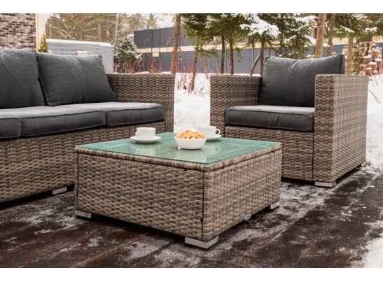 Лаунж-зона KARL с трёхместным диваном (серая) в Каменске-Уральском