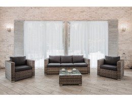 Лаунж-зона KARL с трёхместным диваном (серая)