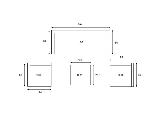 Лаунж-зона KARL с трёхместным диваном (серая) в Каменске-Уральском