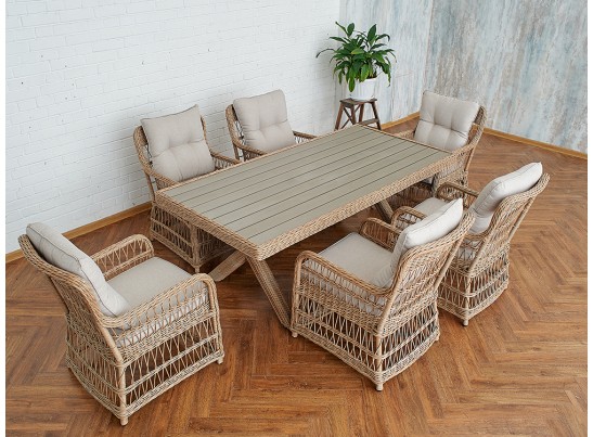 Обеденный комплект ISABELLA из искусственного ротанга в Каменске-Уральском