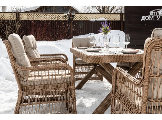 Обеденный комплект ISABELLA из искусственного ротанга в Каменске-Уральском