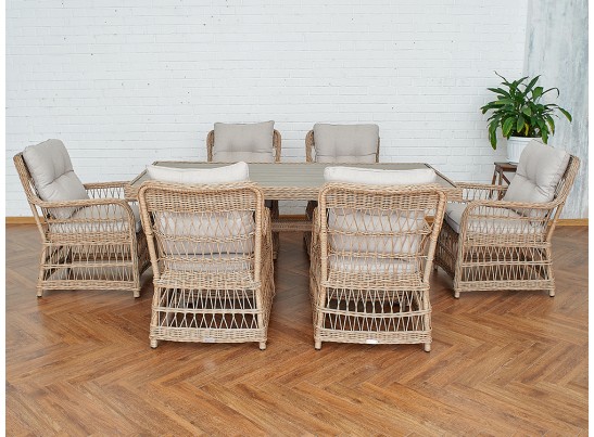 Обеденный комплект ISABELLA из искусственного ротанга в Каменске-Уральском